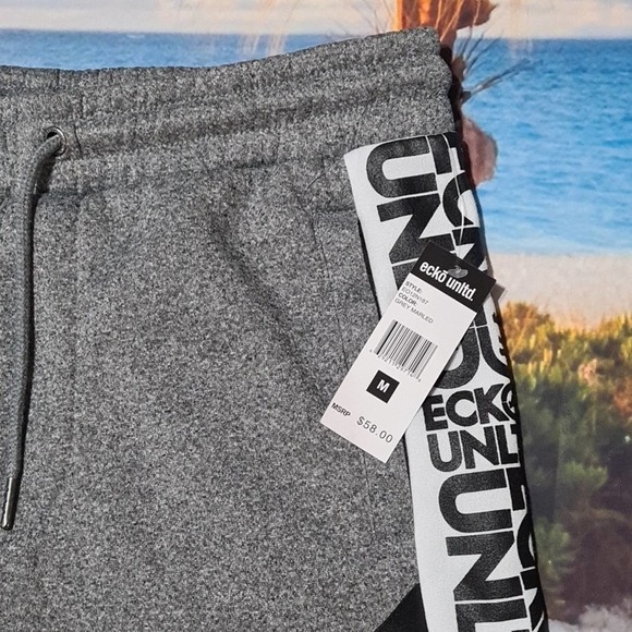 Ecko Gray Black Jogger Shorts Size Medium NWT - Picture 4 of 6